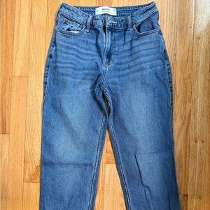 Hollister Women's Straight Leg Jeans - Classic Blue